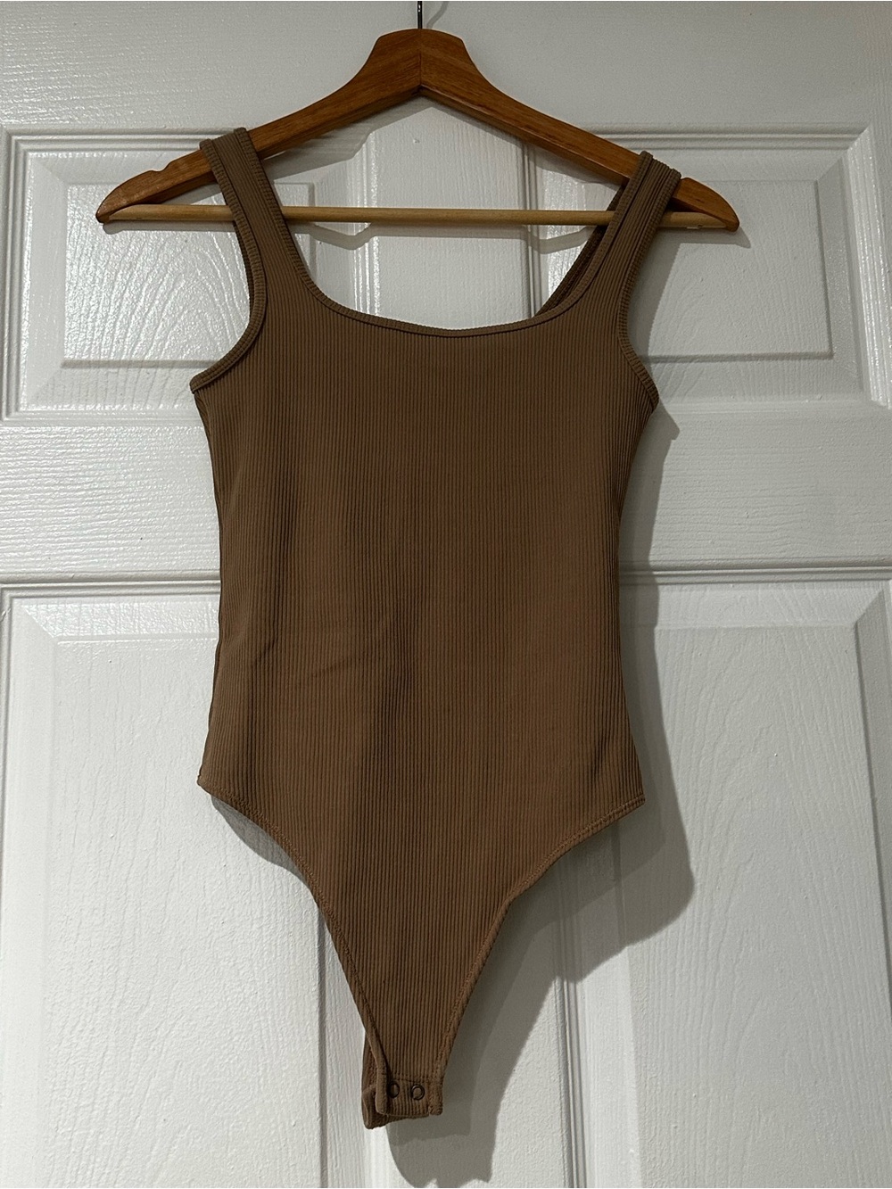 Abercrombie & Fitch Ribbed Brown Tank Bodysuit